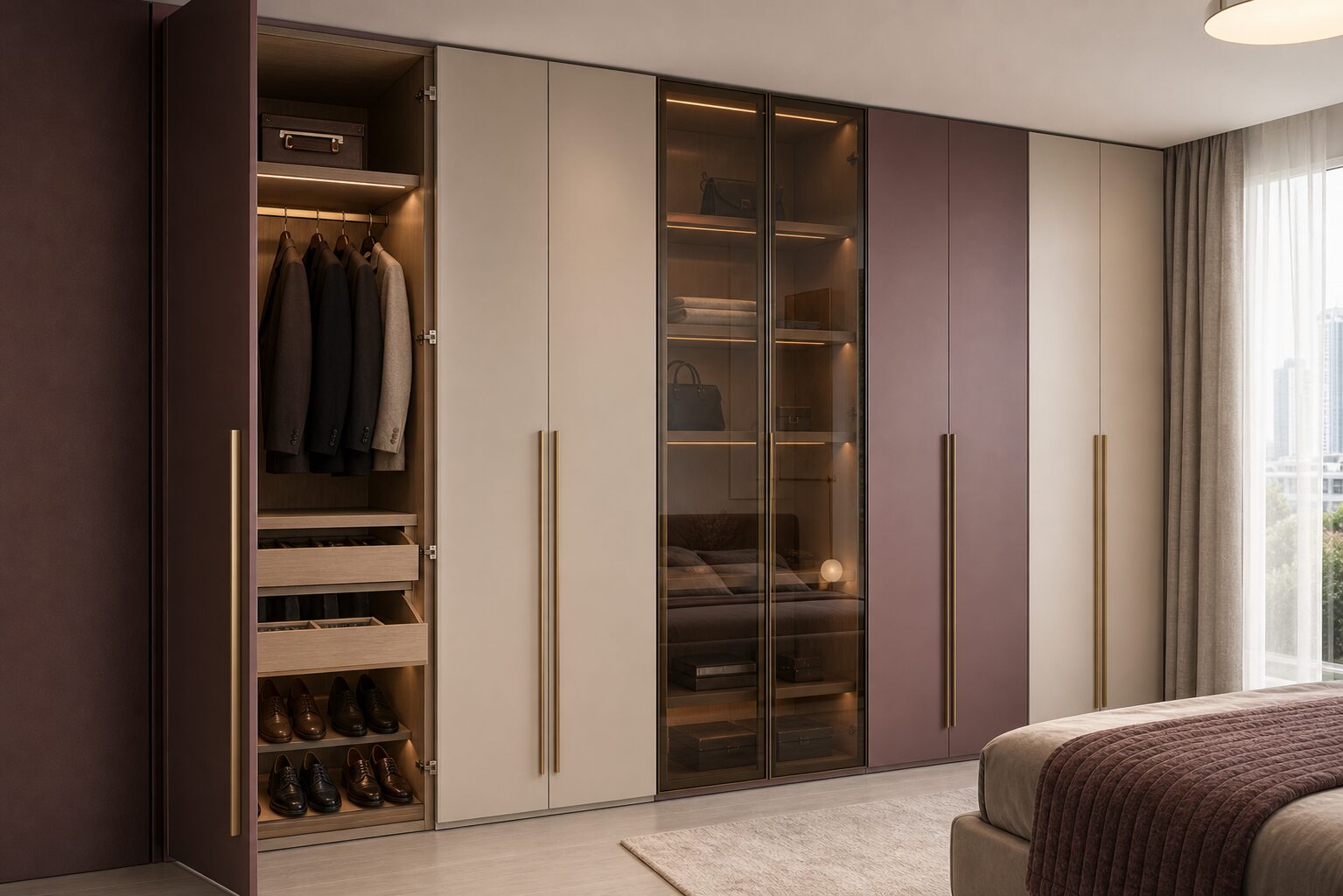 Fitted bedroom wardrobe by Grove Design